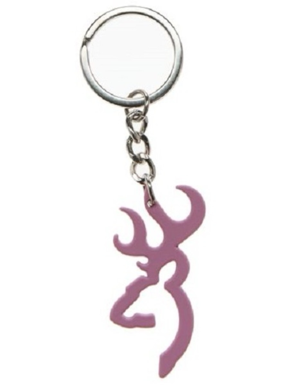 NWT Browning Pink Buckmark Logo Silhouette Keychain Deer Head